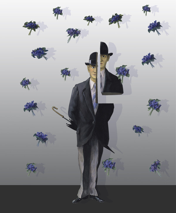 Ausstellungsplakat: 'Kann Regen schön sein?', Collage